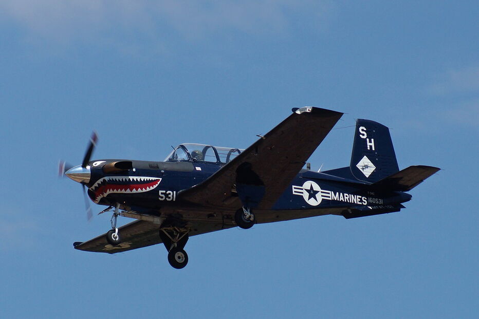 Avião T34C dos Marines americanos