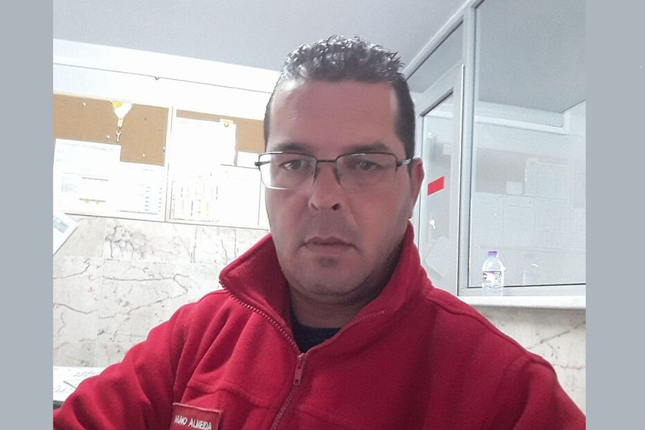 Nuno Almeida, bombeiro voluntário em Borba foi vítima da queda de uma grua em Ponte de Sor