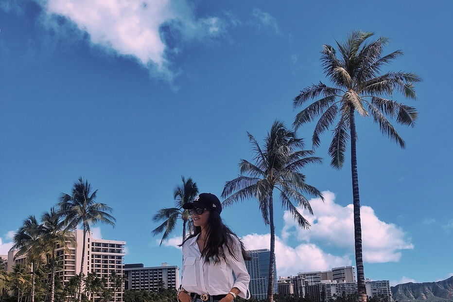 Catarina Gouveia no Havai