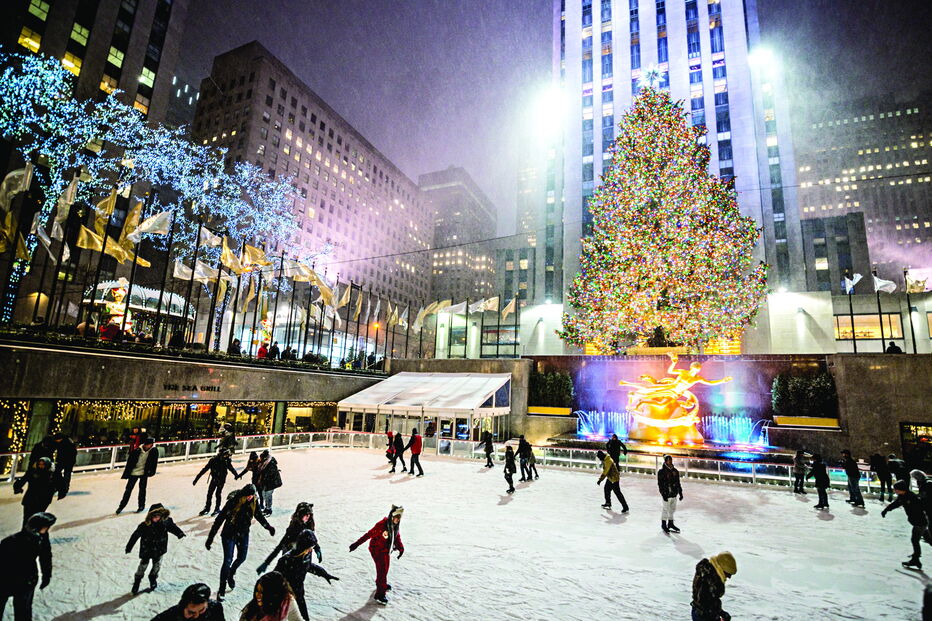 Muita luz e queda de neve