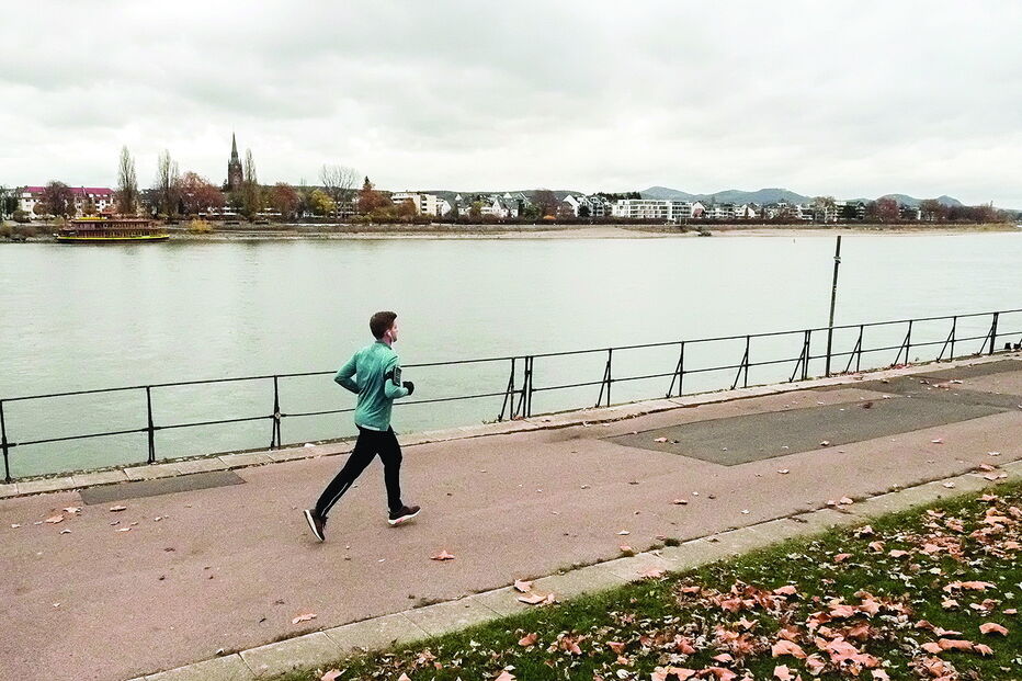 O Reno domina a paisagem e as suas margens são procuradas todos os dias