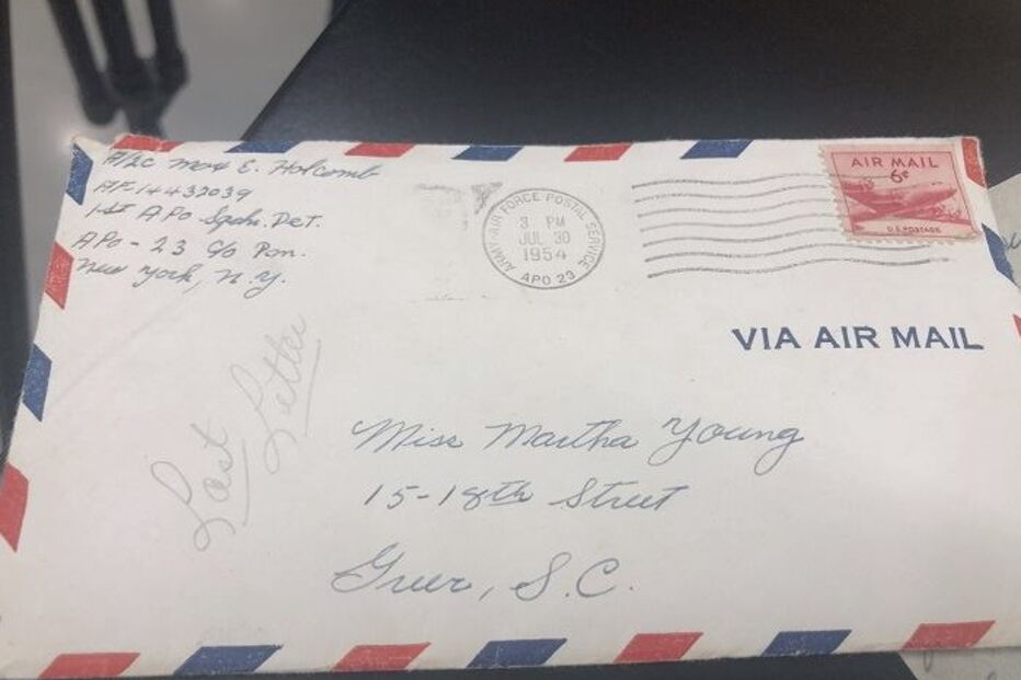 Carta de amor com 64 anos encontrada em supermercado nos EUA