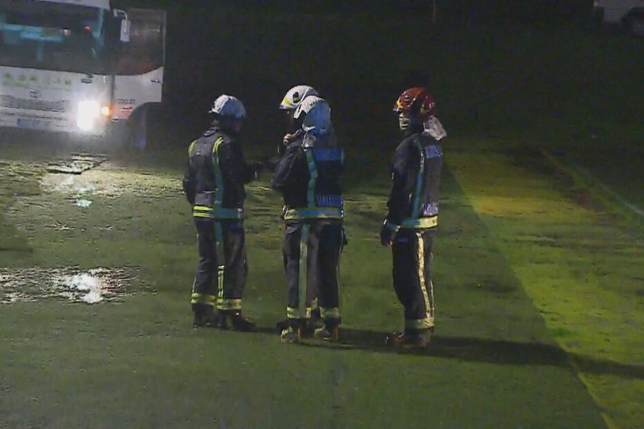 Helicóptero do INEM cai em Valongo