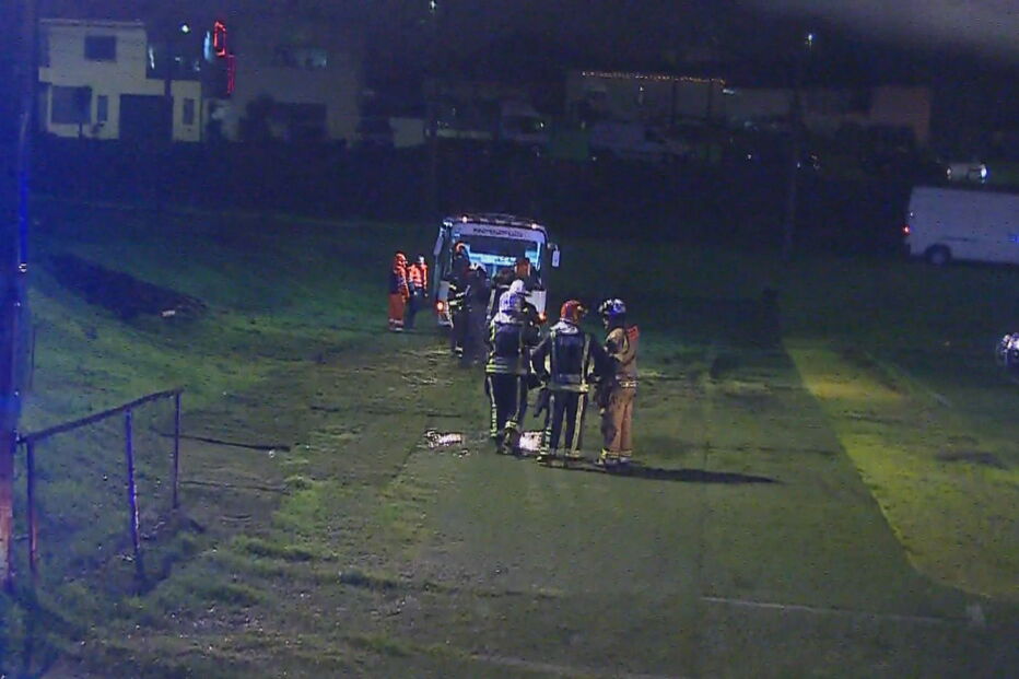 Helicóptero do INEM cai em Valongo