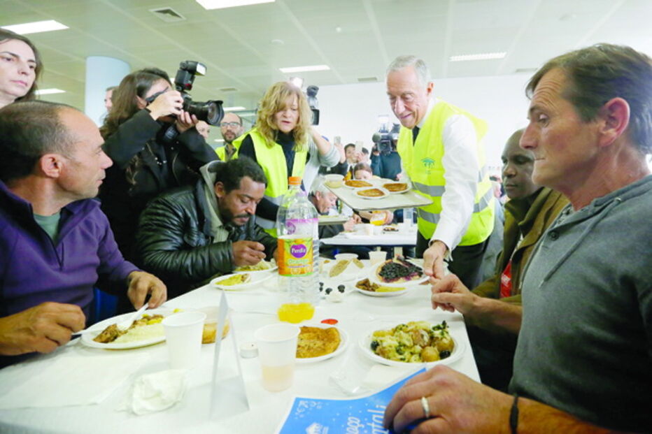 Marcelo serviu o almoço
