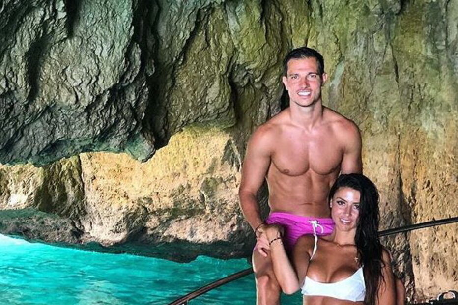 Cédric Soares e Filipa Brandão