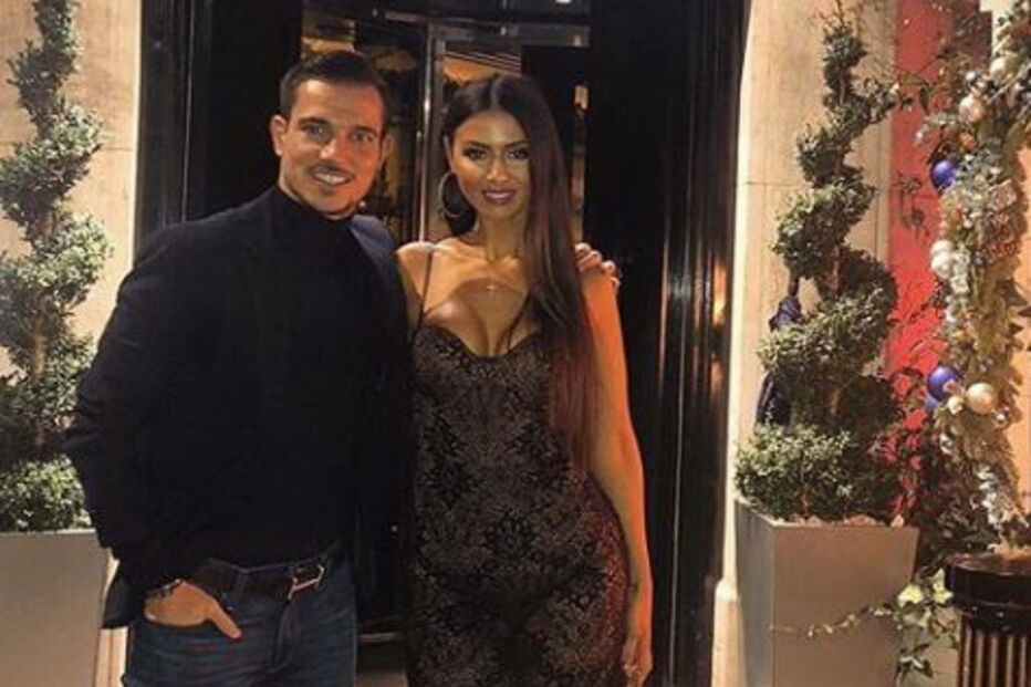 Cédric Soares e Filipa Brandão