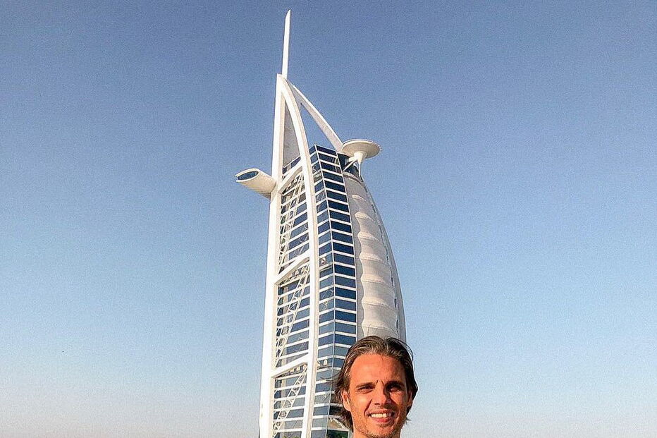 Nuno Gomes de férias no Dubai 