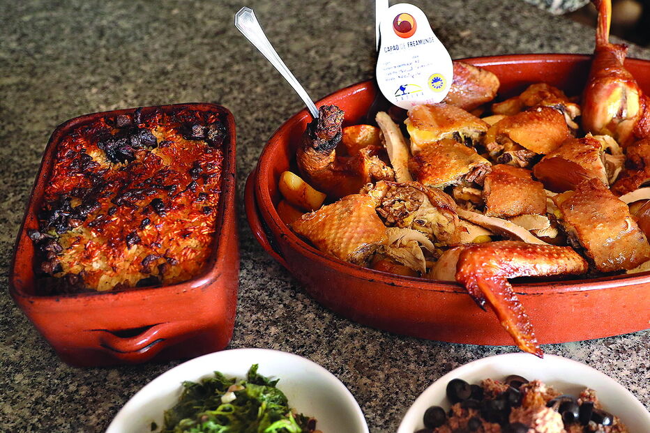 Capão no forno à moda de Freamunde