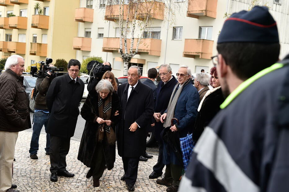 Marcelo assistiu a homenagem e missa do comandante do helicóptero