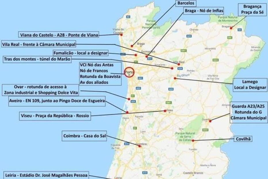Os pontos de concentração dos 'coletes amarelos'