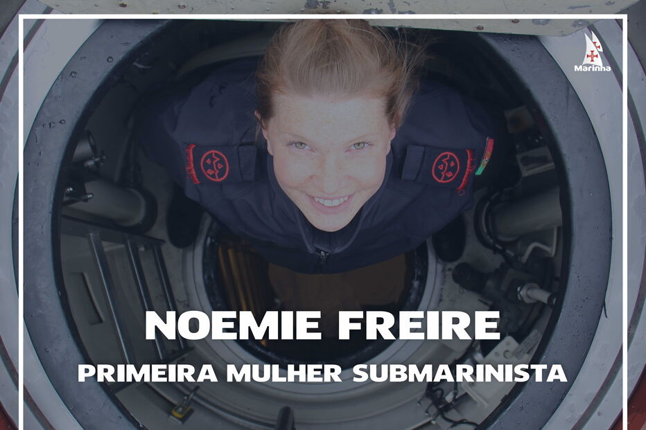 Noemie Freire é a primeira submarinista da Marinha de Guerra Portuguesa 