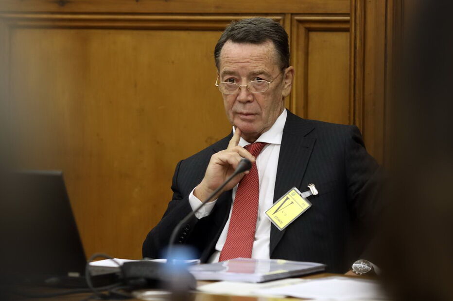 Manuel Pinho na audição no Parlamento