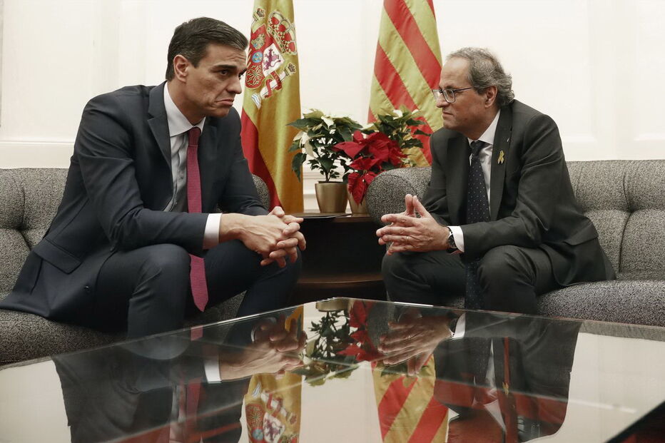 Pedro Sánchez e Quim Torra reuniram-se para falar do futuro próximo da Catalunha