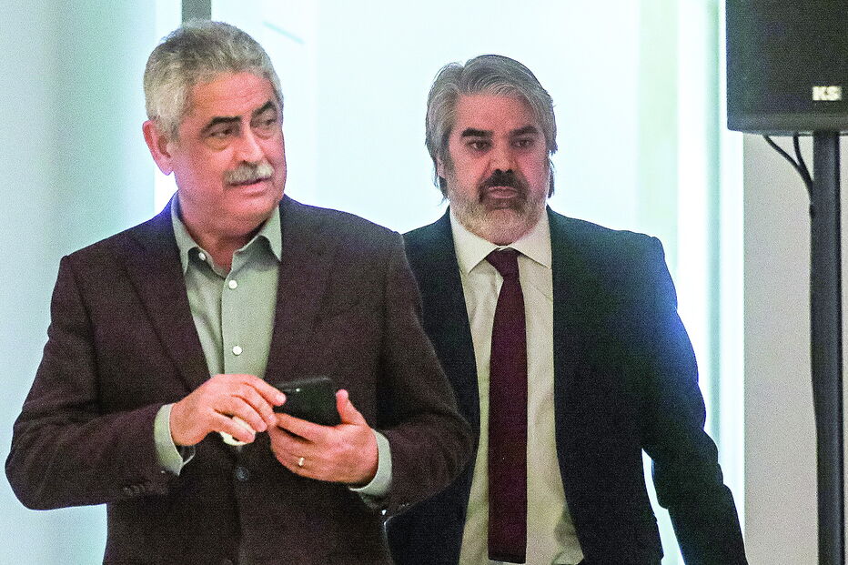 Luís Filipe Vieira com Paulo Gonçalves