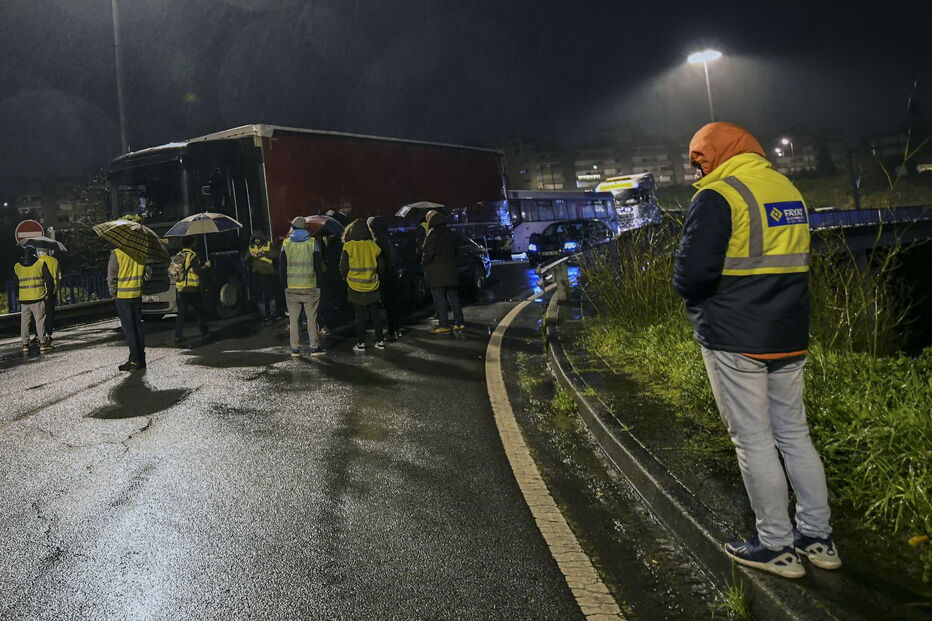 Paralisação dos Coletes Amarelos em Braga
