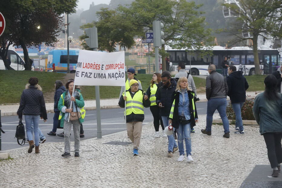 'Coletes amarelos' em Lisboa