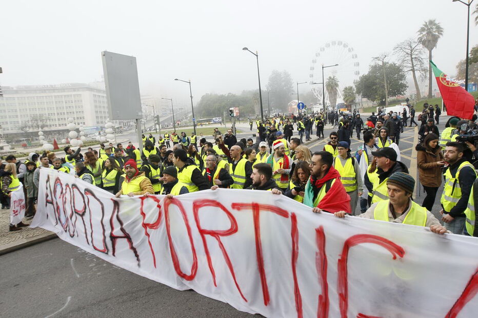 'Coletes amarelos' em Lisboa