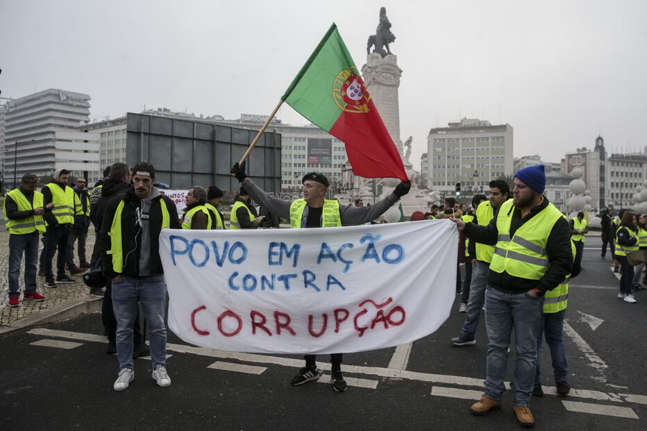 'Coletes amarelos' em Lisboa