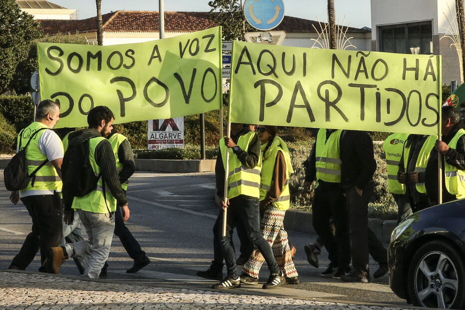 'Coletes amarelos' no Algarve