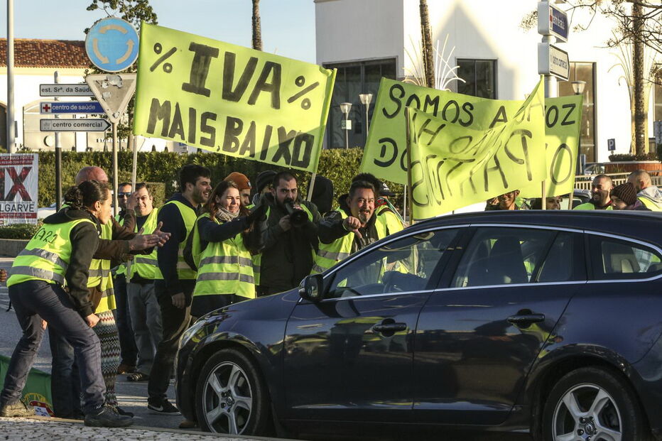 'Coletes amarelos' no Algarve
