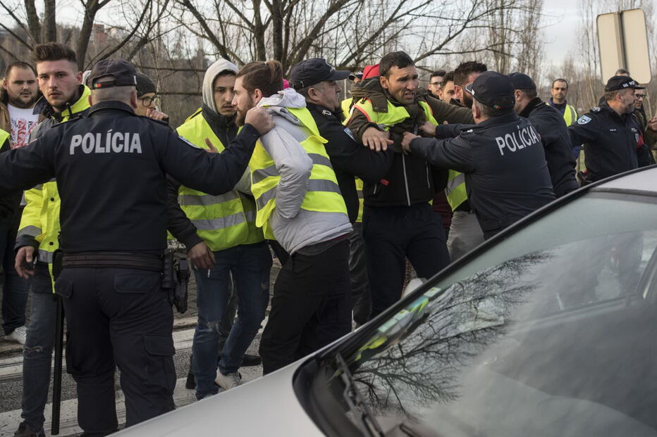 'Coletes amarelos' em Leiria