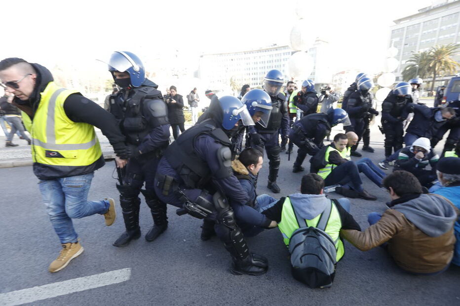Detenção no Marquês de Pombal em Lisboa