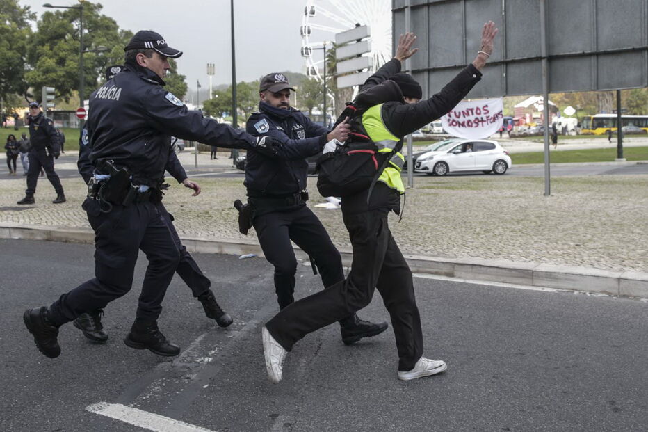 Detenção no Marquês de Pombal em Lisboa