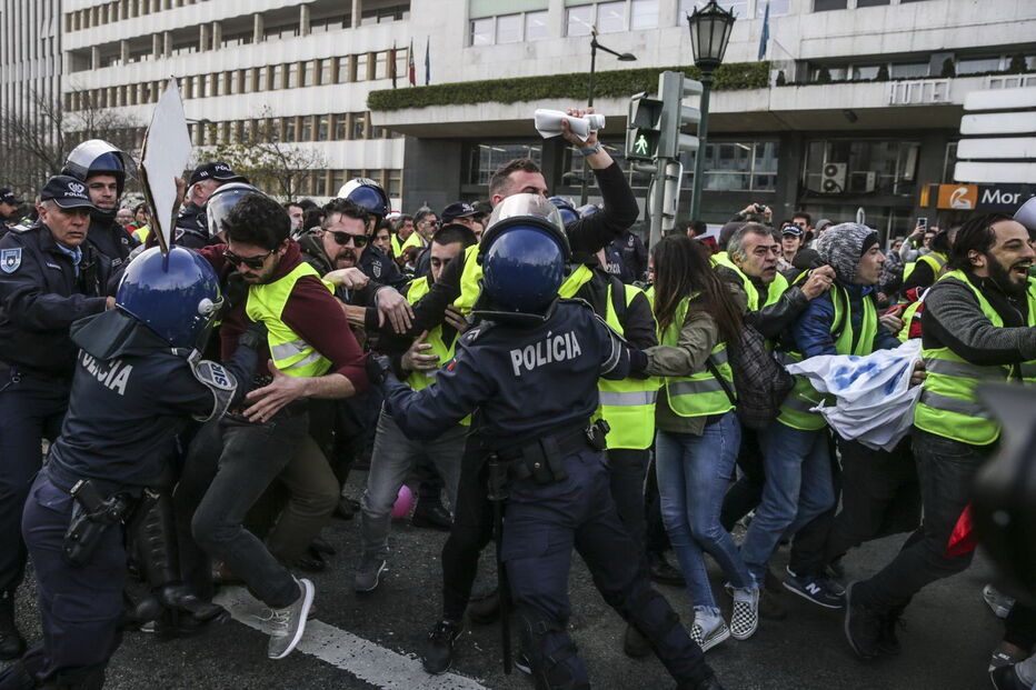 'Coletes amarelos' em Lisboa