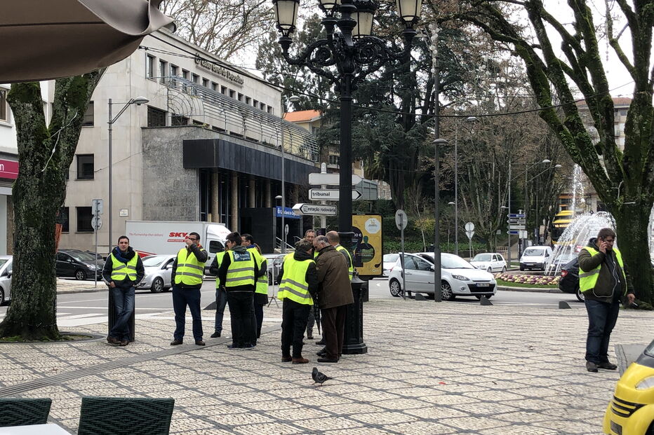 Manifestação dos 'coletes amarelos' em Viseu