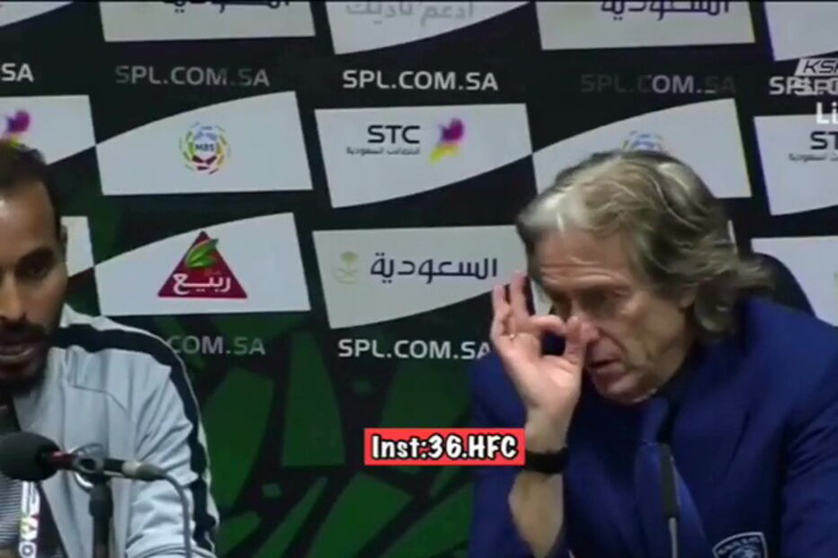 Jorge Jesus em Conferência de imprensa do Al Hilal