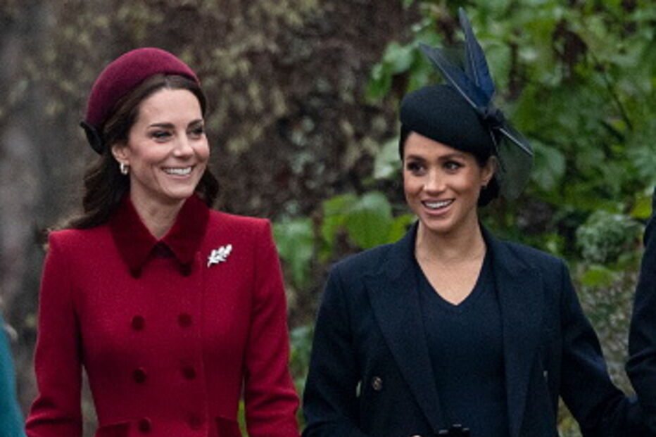 Kate e Meghan surgem lado a lado no dia de Natal e afastam rumores