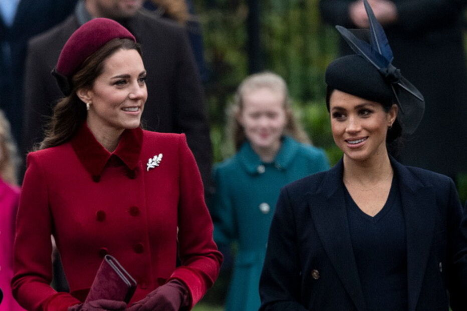 Kate e Meghan surgem lado a lado no dia de Natal e afastam rumores