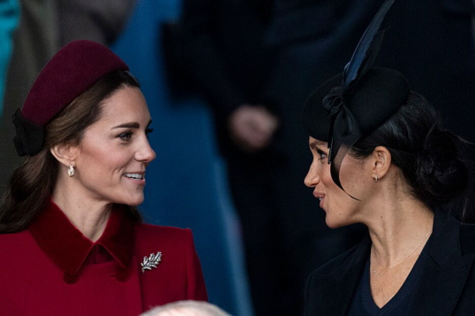 Kate e Meghan surgem lado a lado no dia de Natal e afastam rumores