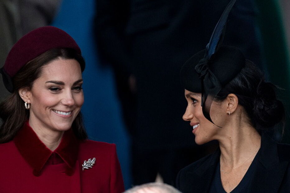 Kate e Meghan surgem lado a lado no dia de Natal e afastam rumores