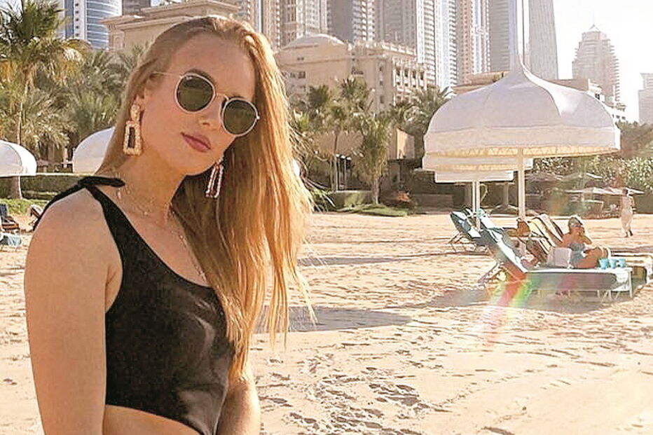 A filha de Nuno Gomes brilhou nas praias de água quente do Dubai  