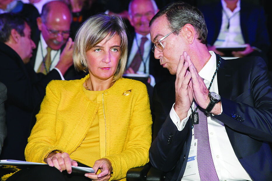 Ministra Marta Temido e Miguel Guimarães, bastonário da Ordem dos Médicos