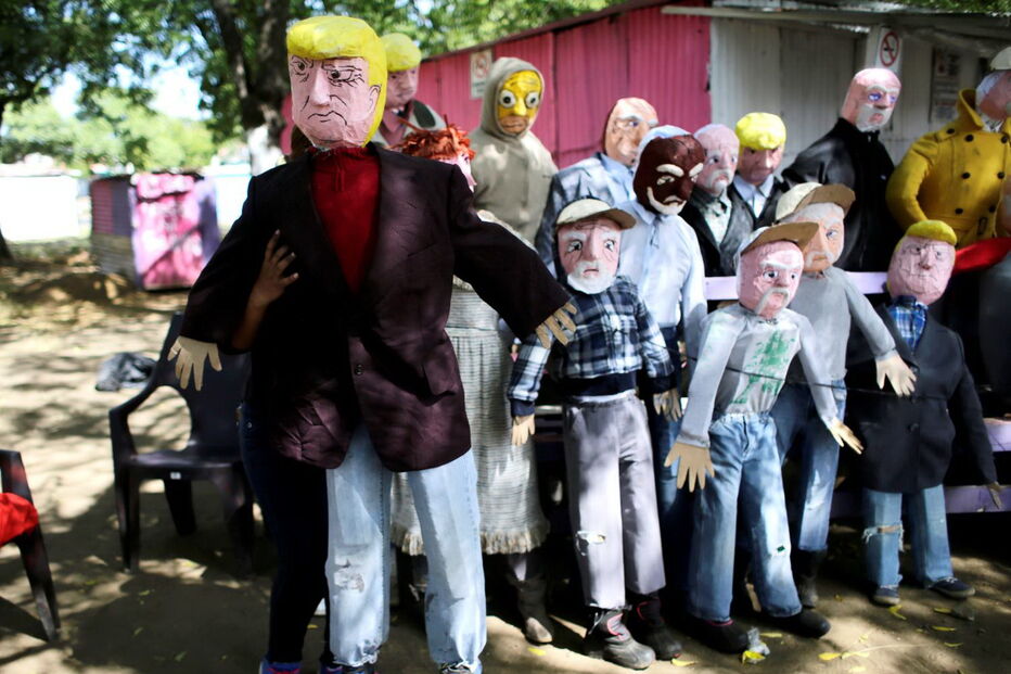 Fantoches à imagem de Trump vão ser queimados no dia 31 de dezembro em Nicarágua