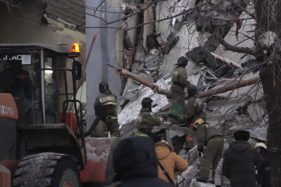 Edifício colapsa na Rússia