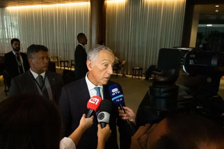  Marcelo Rebelo de Sousa na embaixada de Portugal no Brasil