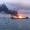 Incêndios em navios de carga fazem dez mortos na Crimeia. Veja as imagens