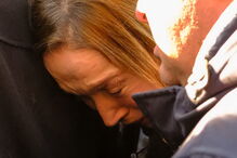 A viúva, Helena Nabeiro, na última despedida a Joaquim Bastinhas em Elvas  