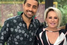 Ricardo Pereira e Ana Maria Braga no 'Mais Você', na TV Globo