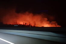 Incêndio lavra em zona de mato em São Pedro da Cova 