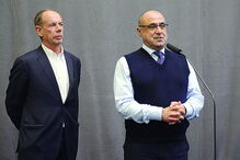 Jorge Marecos, administrador da SP, com Octávio Ribeiro, diretor geral editorial do CM e CMTV 