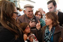 Catarina Martins na feira da Brandoa