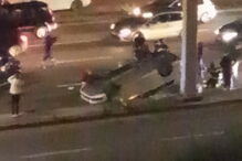 Mulher ferida após colisão na Calçada de Carriche em Lisboa
