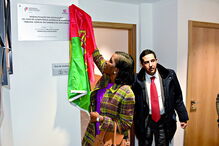 Francisca Van Dunem nas novas instalações do tribunal em Almeirim 