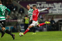Lance do Sp. Braga - Sporting da meia final da Taça da Liga