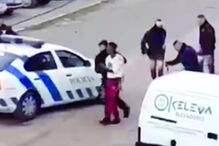 Um morador foi detido e seis outras pessoas ficaram feridas, entre elas um polícia